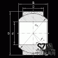 關節軸承 GE10-PB, 根據 DIN ISO 12 240-1 標準，尺寸系列 K，需維護